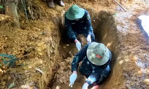 Tìm thấy hài cốt liệt sĩ ở vùng núi TP. Huế