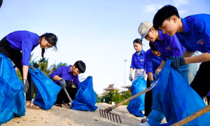 Bạn trẻ Đà Nẵng, Cần Thơ ra quân vệ sinh môi trường 