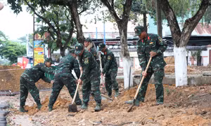 Tìm thấy một hài cốt liệt sĩ trong khuôn viên Nghĩa trang Đăk Cấm