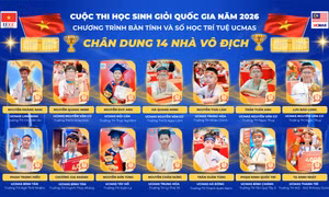 Vinh danh 14 Nhà vô địch tại Cuộc thi Học sinh giỏi Quốc gia UCMAS 2026 