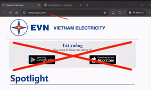 Cảnh báo thủ đoạn giả mạo thương hiệu EVN và ứng dụng chăm sóc khách hàng EVNSPC