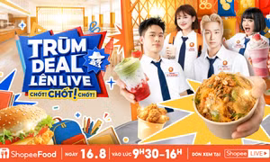 Trùm Deal Lên Live 16/8 của ShopeeFood: Loạt món ngon quốc dân của học sinh, sinh viên giảm đến 50%