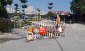 Chủ đầu tư khẩn trương khắc phục sự cố sụt lún tại khu vực Trần Cung
