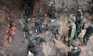 Huy động 5 Đội K quy tập hài cốt liệt sĩ tại Công viên Lê Thị Riêng