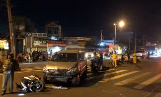 Hiện trường vụ tai nạn.
