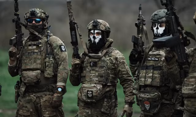 Quân nhân thuộc quyền quản lý của Tổng cục Tình báo Quốc phòng Ukraine (GUR). Ảnh: Getty Images.