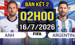 TIN NÓNG WORLD CUP 2026: Nhận định – Dự đoán Bán kết: ANH vs ARGENTINA