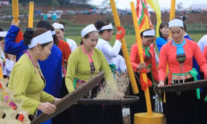 Rộn ràng không khí lễ hội ruộng bậc thang Miền Đồi - Phú Thọ