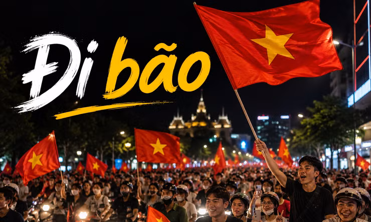"Đi bão" mừng Việt Nam vô địch: Niềm vui cộng hưởng giữa biển người