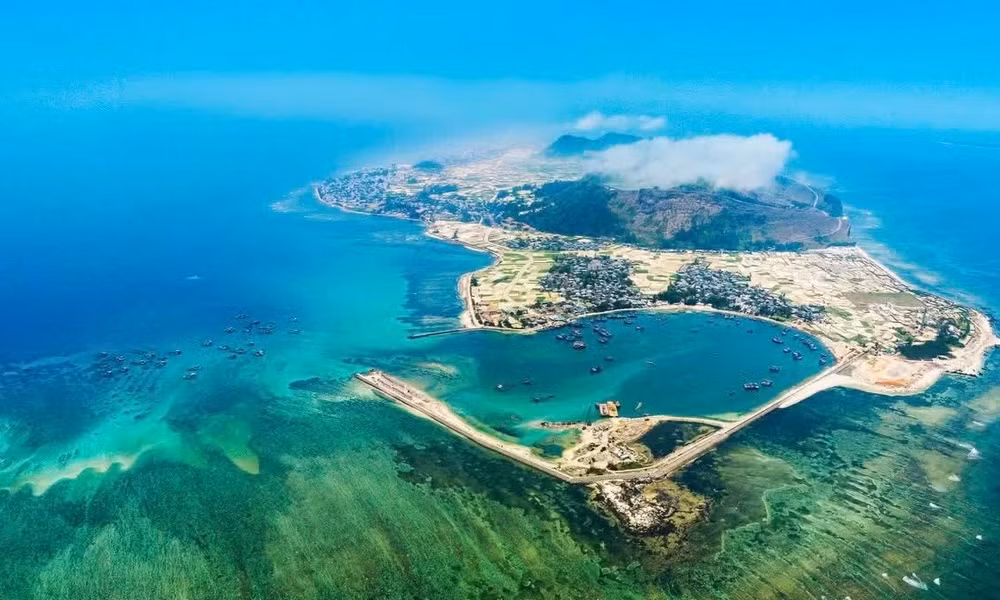 Ngỡ ngàng 'ruộng bậc thang' giữa biển Lý Sơn 