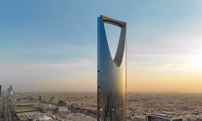 Toà nhà chọc trời Kingdom Centre ở Thủ đô Riyadh của Ảrập Xêút. Ảnh: iStock.