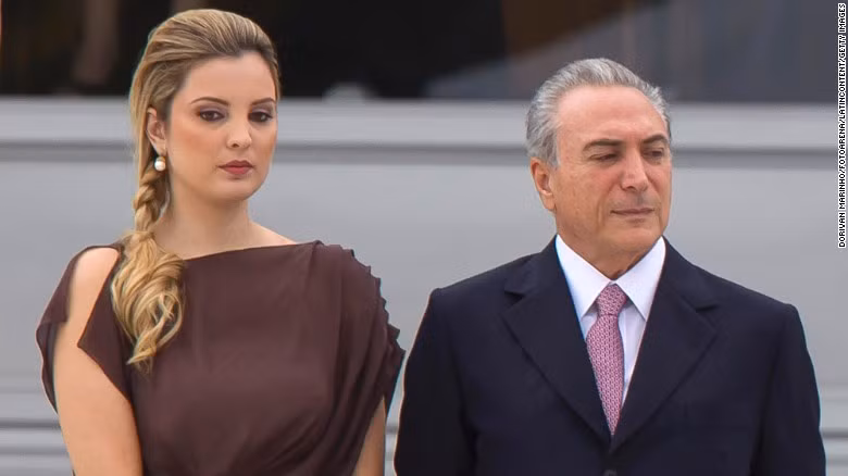 Tổng thống lâm thời Brazil Michel Temer và phu nhân Marcela Temer