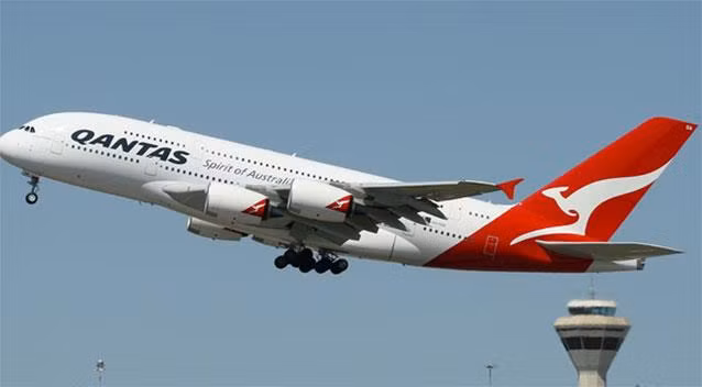 Một máy bay của hãng Qantas.