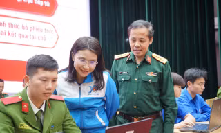 Bí thư Trung ương Đoàn thăm, động viên Cuộc thi trắc nghiệm trực tuyến tìm hiểu 80 năm Ngày Tổng tuyển cử đầu tiên
