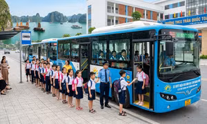 Quảng Ninh chốt đề án 50 xe buýt điện đưa đón học sinh