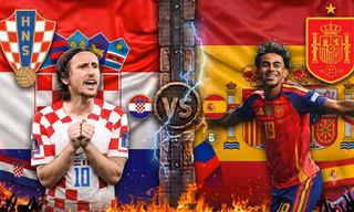 Croatia vs Tây Ban Nha
