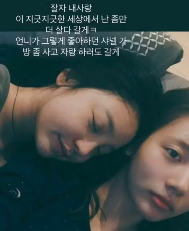 Han Seo Hee mới đây cũng gây chú ý cộng đồng mạng khi đăng tải dòng chia sẻ chân thành tưởng nhớ cố thành viên nhóm KARA, Goo Hara. Cả hai được biết đến là những người bạn rất thân thiết, mặc dù họ không công khai mối quan hệ của mình nhiều, trước khi Goo Hara qua đời.