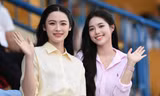 Á hậu Châu Anh, Vân Nhi và dàn người đẹp trên khán đài Siêu cúp Quốc gia
