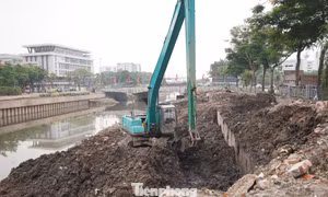 Dự án dẫn nước lưu vực sông Tô Lịch hơn 680 tỷ gặp khó trong việc tìm bãi đổ đất thải