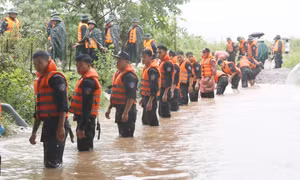 Thái Nguyên: Nước sông dâng nhanh, sạt lở, ngập úng nhiều nơi 