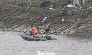 Tìm thấy thi thể người được Thiếu tá quân đội lao xuống sông cứu