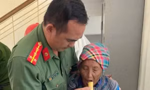 Tìm thấy cụ bà mất tích sau một đêm