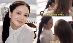 Jisoo khóc khi gặp một người tại show Dior, một câu nói "cắt hành" dân mạng