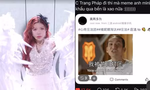 Trang Pháp miệt mài đi thi Đạp Gió nhưng BB Trần lại là người viral ở xứ Trung