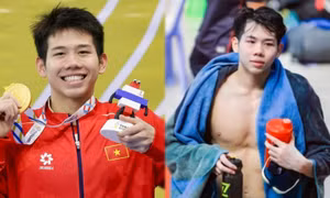 Em trai Ánh Viên giành HCV SEA Games 33, suýt phá kỷ lục khiến chị gái tự hào