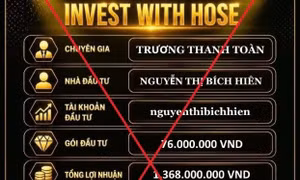 Giả mạo sở giao dịch chứng khoán dụ dỗ đầu tư lợi nhuận 1.600%