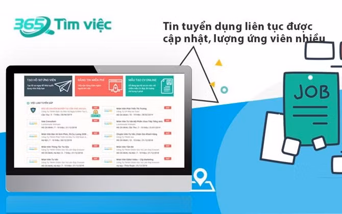 Tìm việc làm online hiệu quả chỉ trong vài giây tại timviec365.vn 