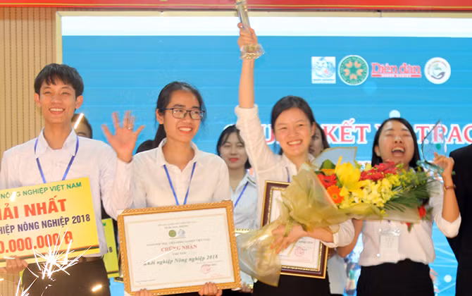 Dự án trang trại rau má giành giải nhất "Khởi nghiệp nông nghiệp 2018"