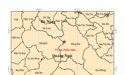 Một xã ở Quảng Ngãi hứng 6 trận động đất trong chưa đầy 26 giờ