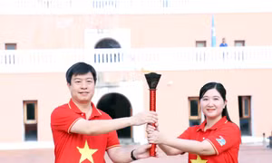 Ngọn lửa 'Tôi yêu Tổ quốc tôi' đến cực Nam đất nước