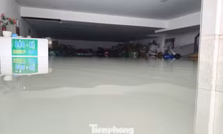 Tầng hầm biệt thự, ngân hàng ở TPHCM ngập sâu, nhiều tài sản ngâm trong nước