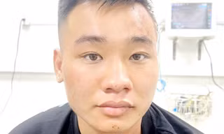 Nguyễn Đức Anh tại cơ quan công an sau khi bị bắt giữ để điều tra về hành vi giết người.