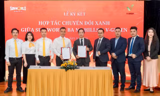V-Green hợp tác triển khai trạm sạc, tủ đổi pin xe điện VinFast tại Sun World Ba Na Hills