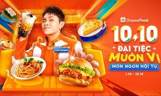 Cuối tuần lên kèo ăn ngon: Món ngon hội tụ, deal xịn hết nấc tại ShopeeFood 10.10
