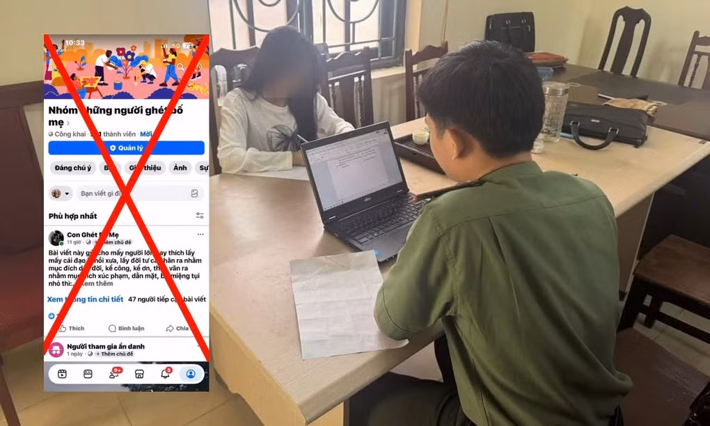 Cô gái 21 tuổi lập nhóm Facebook “Những người ghét bố mẹ” chia sẻ gì tại cơ quan công an?