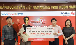Đang nấu cơm nhận tin trúng Vietlott gần 24 tỷ đồng