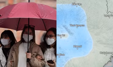 Dự báo Hà Nội có mưa ngày 17/12 khi không khí lạnh tăng cường tràn về
