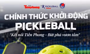 Báo Tiền Phong và Hội Doanh nhân trẻ TPHCM tổ chức giải Pickleball tranh cúp Báo Tiền Phong lần thứ I