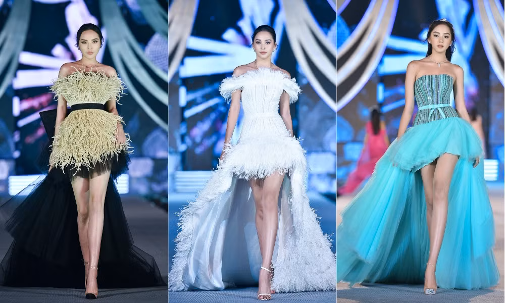 Đêm thi Người đẹp Biển: Tiểu Vy, Mỹ Linh, Lương Thuỳ Linh khoe vai trần, chân dài cực phẩm ảnh 16