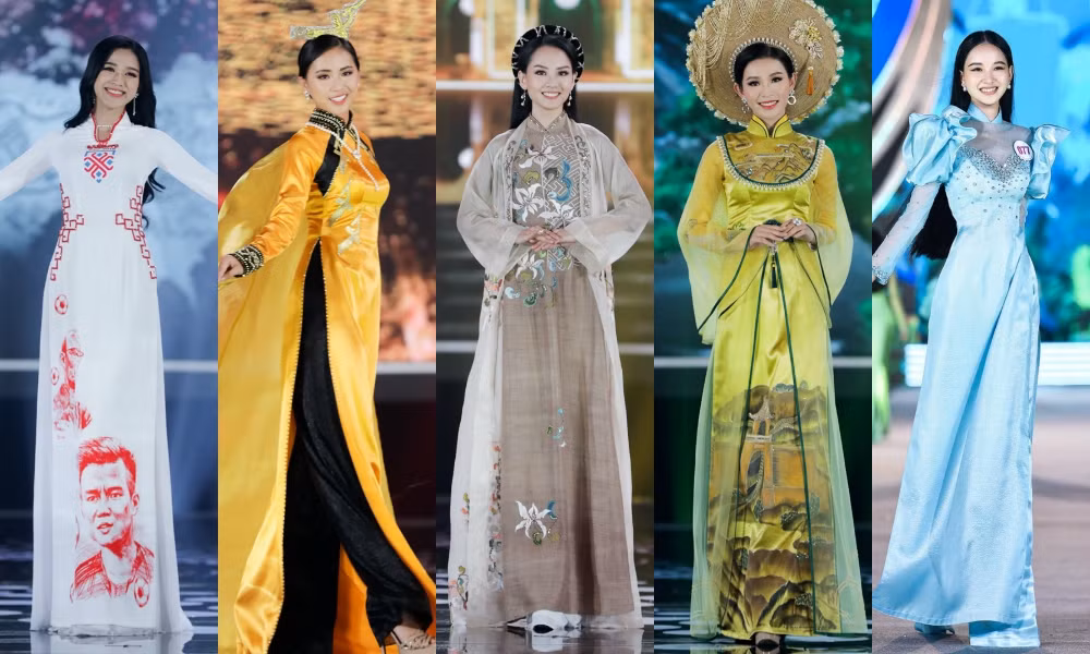 Hoa hậu Mỹ Linh ăn chay để hóa thân thành Thánh Mẫu trong màn trình diễn áo dài ảnh 15 Hoa hậu Mỹ Linh ăn chay để hóa thân thành Thánh Mẫu trong màn trình diễn áo dài ảnh 15