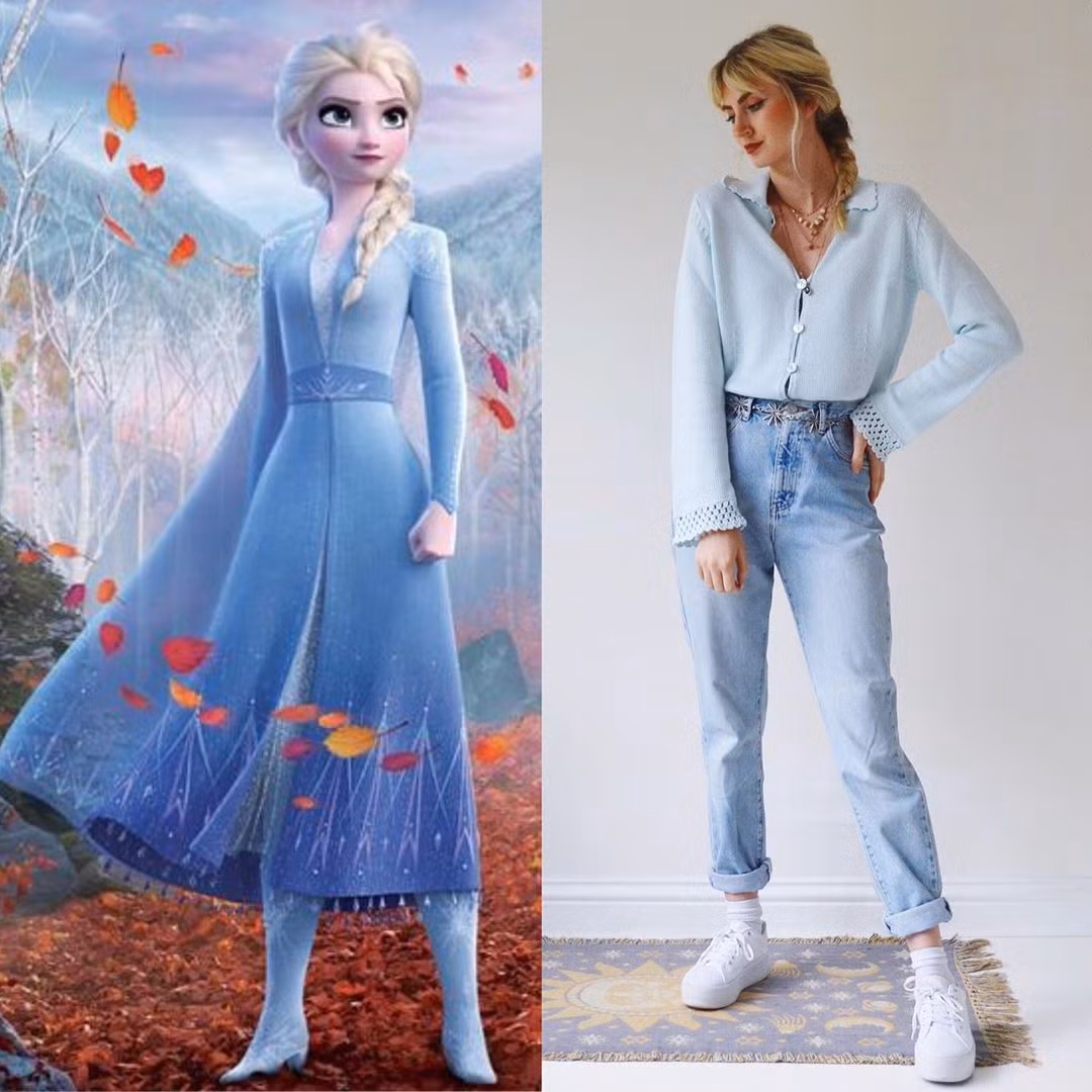 Cặp chị em sinh đôi cosplay nữ hoàng băng giá gây 'sốt' mạng ảnh 4