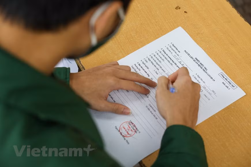 Xét nghiệm COVID-19 cho tân binh Thủ đô trước ngày giao quân ảnh 3
