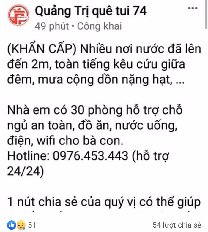 Rạng sáng 18/10: Nước lũ lên nhanh, người dân Quảng Trị kêu cứu trên mạng xã hội ảnh 8