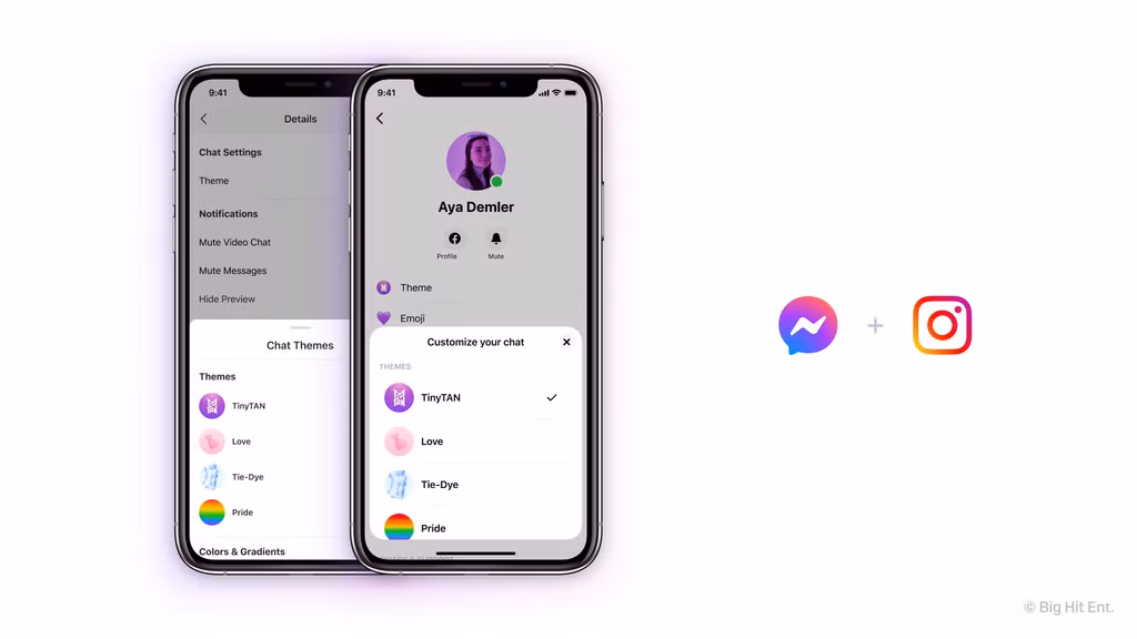 Facebook Messenger và Instagram có thêm giao diện BTS cực xịn xò dành cho các ARMY ảnh 4