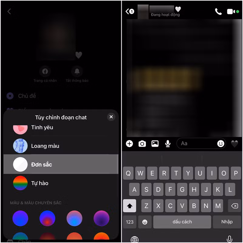 Nhân sự kiện Black Friday, Facebook Messenger bổ sung thêm chủ đề trắng - đen ảnh 4