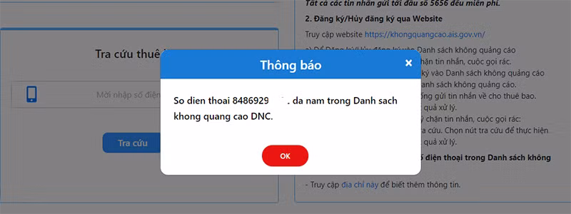 Cách chặn cuộc gọi và tin nhắn rác trên website của Cục An Toàn Thông Tin, bạn biết chưa? ảnh 8